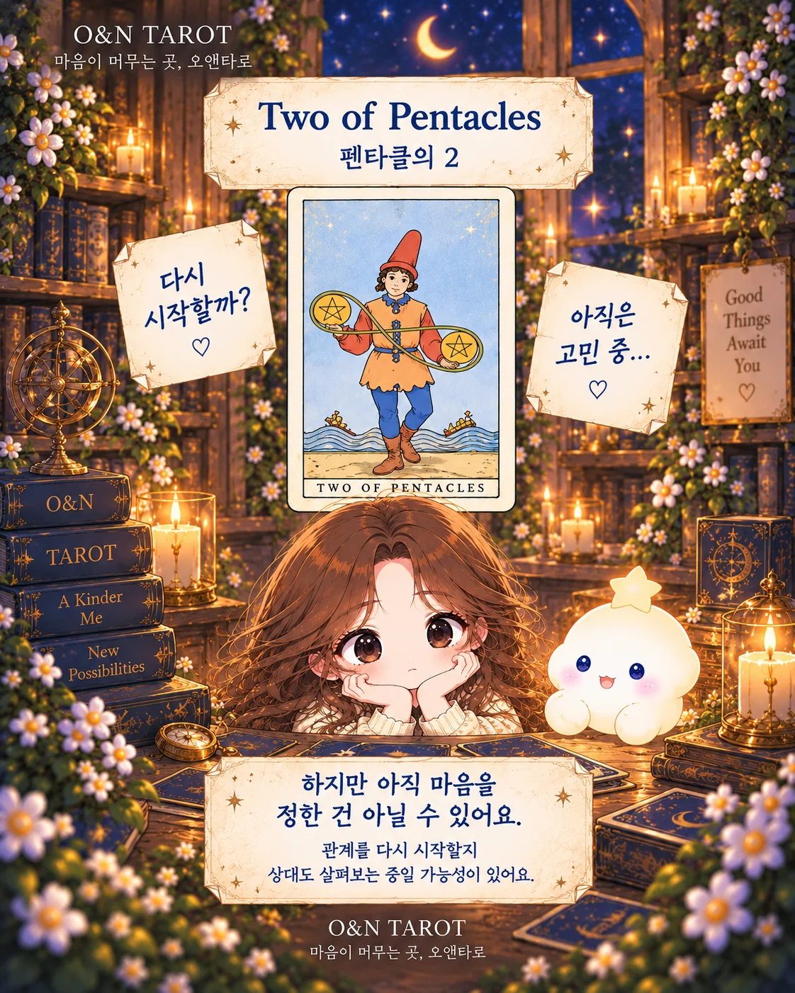 전 애인이 갑자기 연락했을 때, 재회 신호일까? 타로카드 3장 해석 6번째 장면