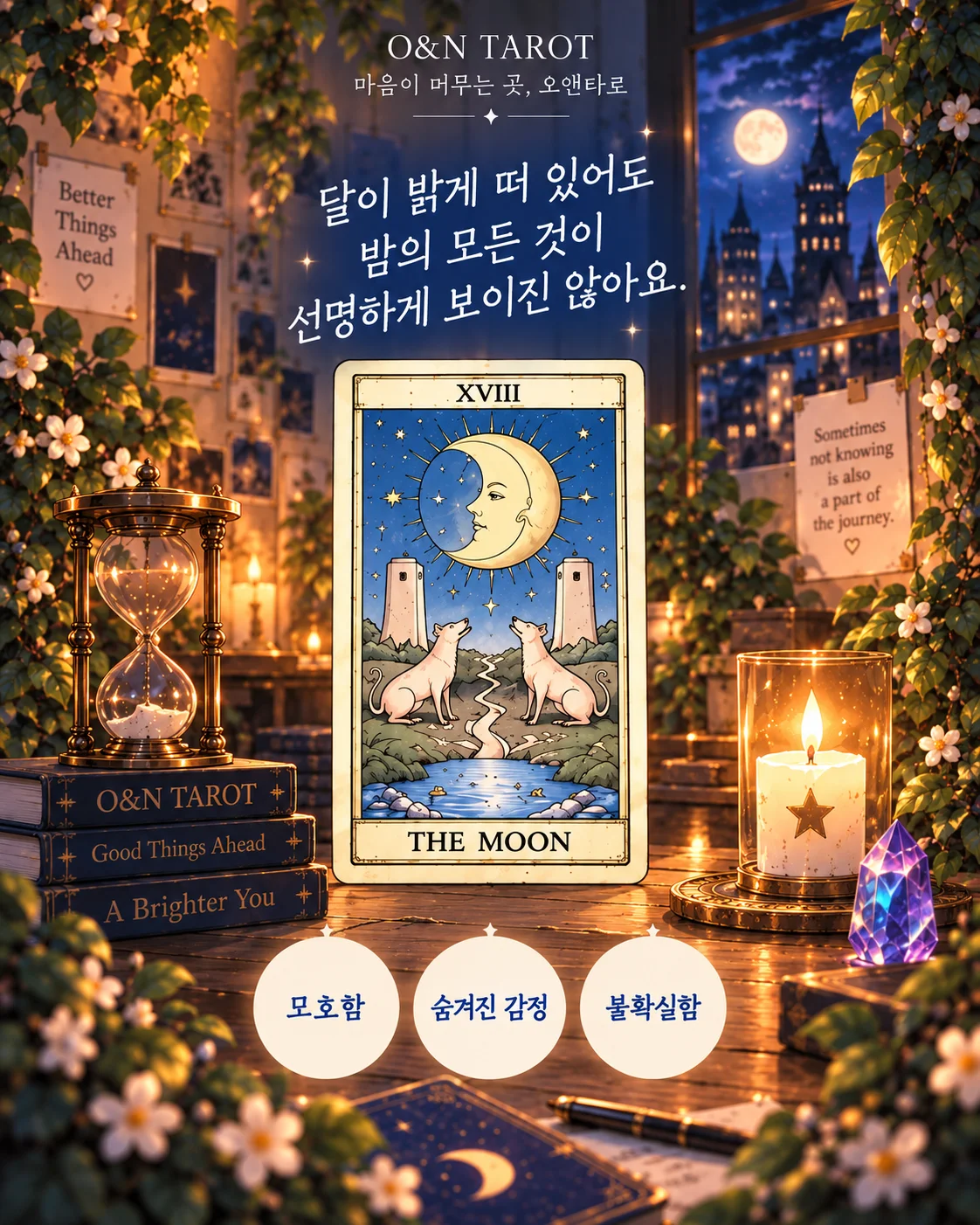 상대방 속마음에 달 카드가 나왔다면? 3번째 장면