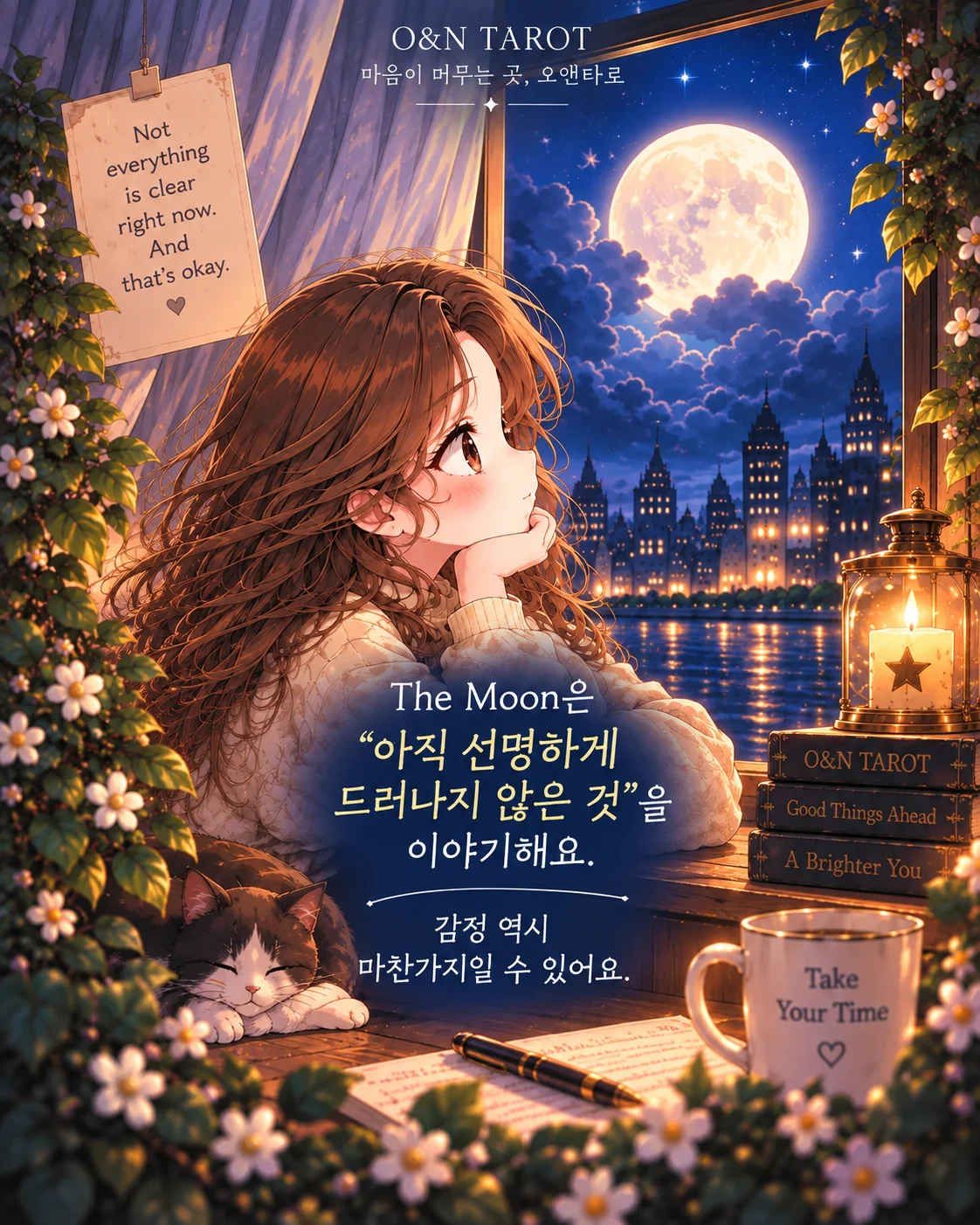 상대방 속마음에 달 카드가 나왔다면? 4번째 장면