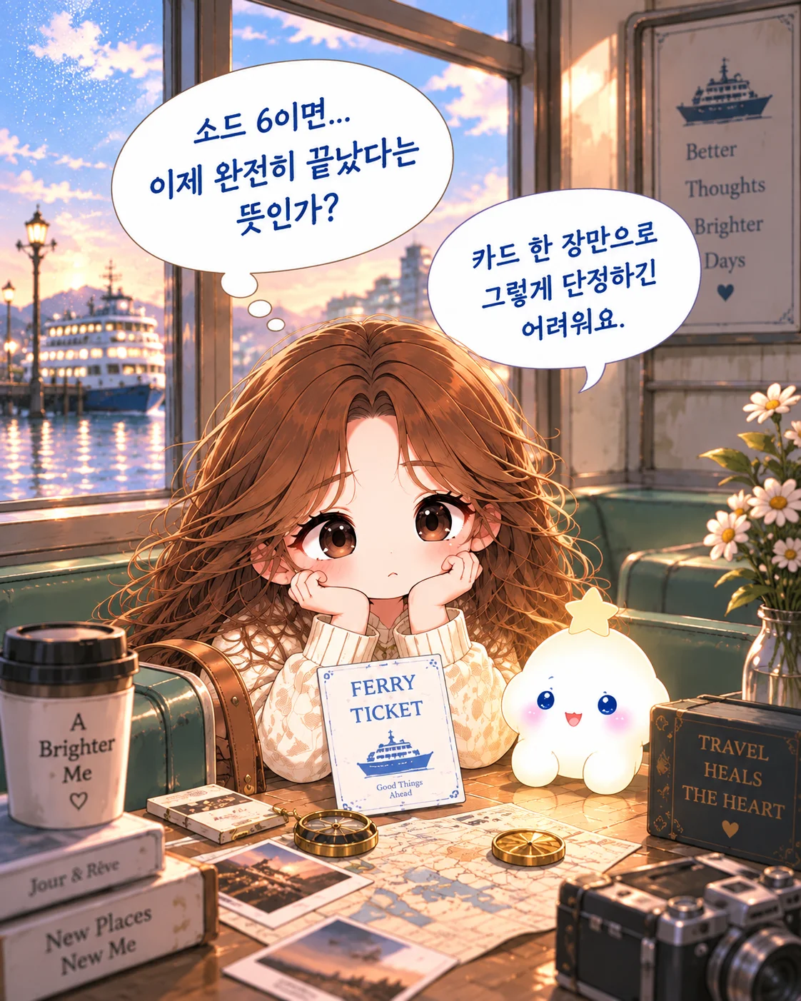소드 6 재회운, 떠나는 카드가 나왔다면? 2번째 장면