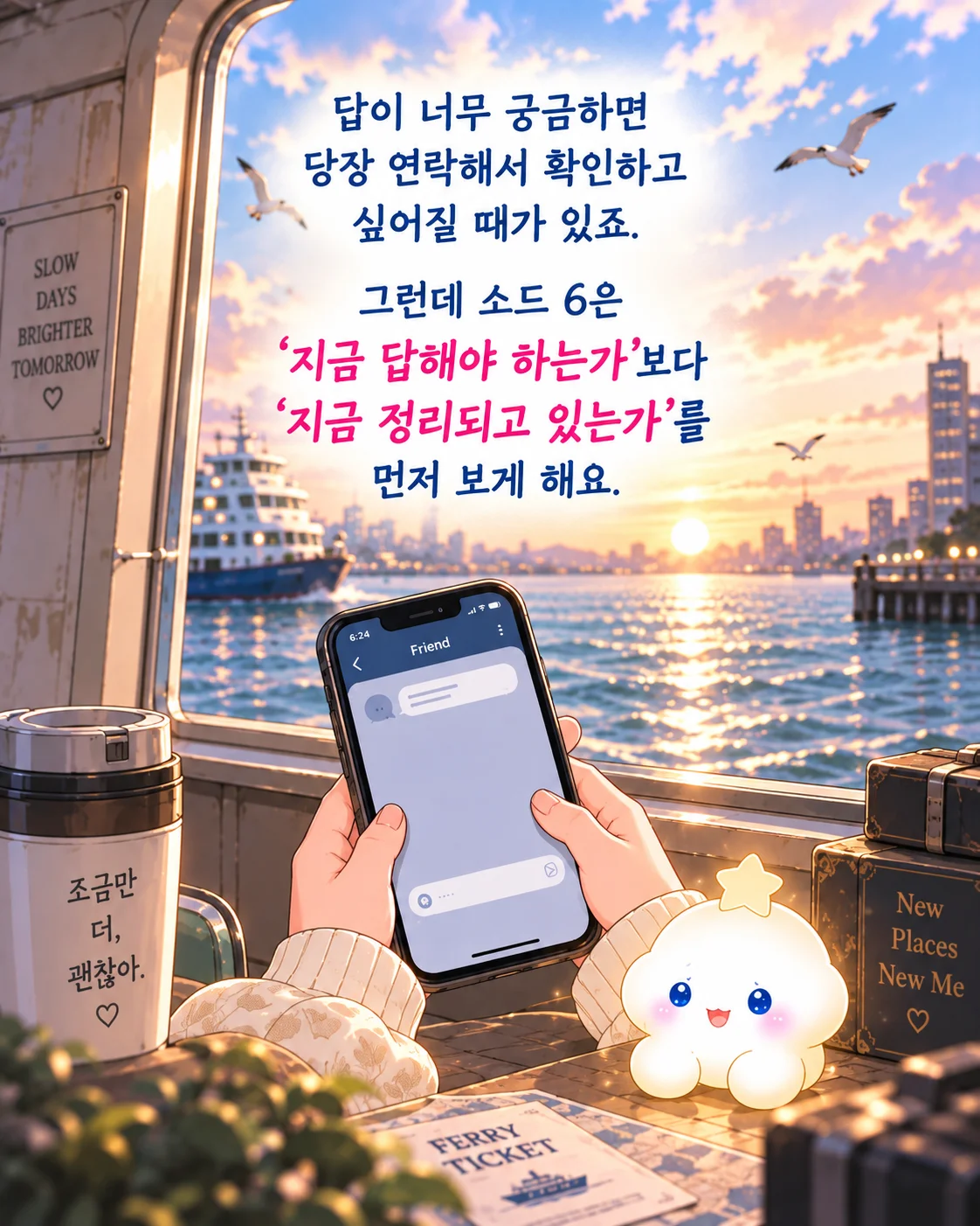 소드 6 재회운, 떠나는 카드가 나왔다면? 5번째 장면