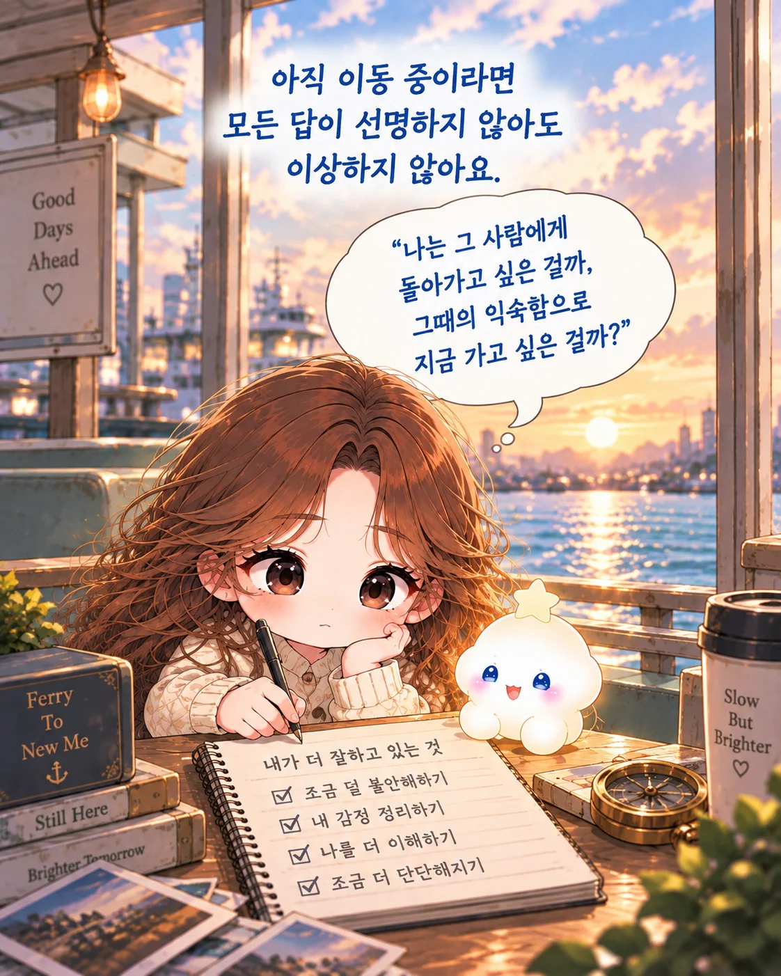 소드 6 재회운, 떠나는 카드가 나왔다면? 6번째 장면